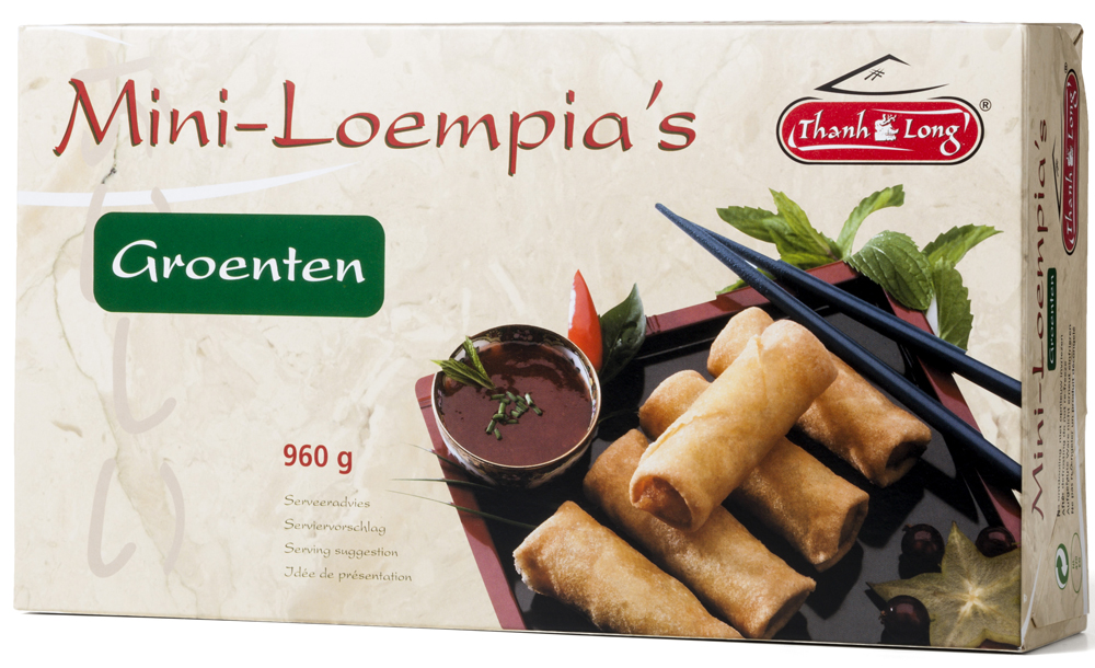 113098 Loempia Mini Vegetarisch doos 100x20gr