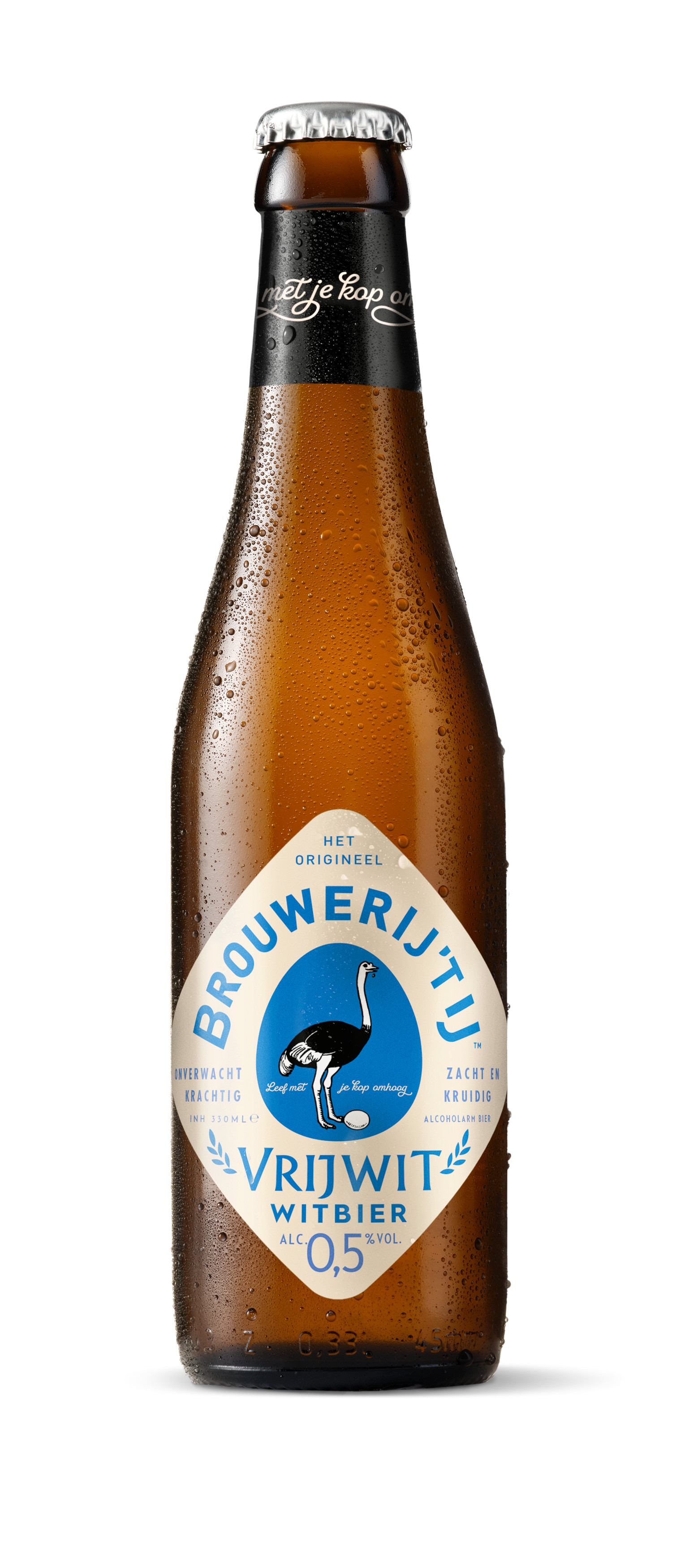 689138 Bier Wit Vrijwit 0,5% krat 24x33cl